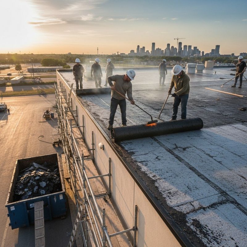 Tar Roof Installation detail